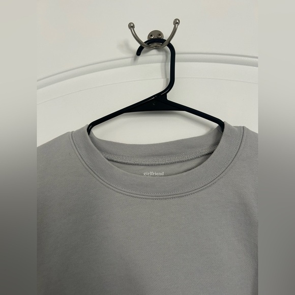 Girlfriend Collective Grey Crewneck Sweater organic cotton size extra large - Picture 11 of 12